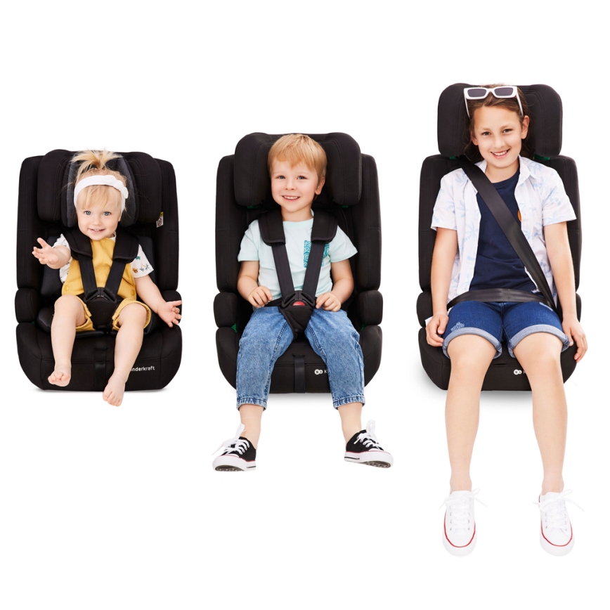 KINDERKRAFT - Autosjedalica SAFETY FIX 2 i-Size (76-150 cm) black
