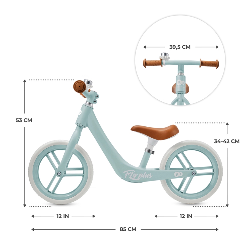 KINDERKRAFT - Bicikl guralica FLY PLUS Baby blue