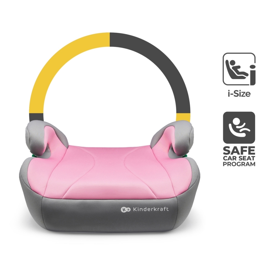 KINDERKRAFT - Booster autosjedalica I-BOOST i-Size 135-150 cm ružičasta
