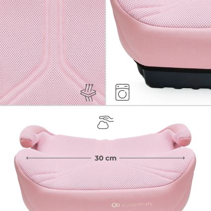 KINDERKRAFT - Booster sjedalica I-BOOST 2 PRO i-Size 125–150 cm ružičasta