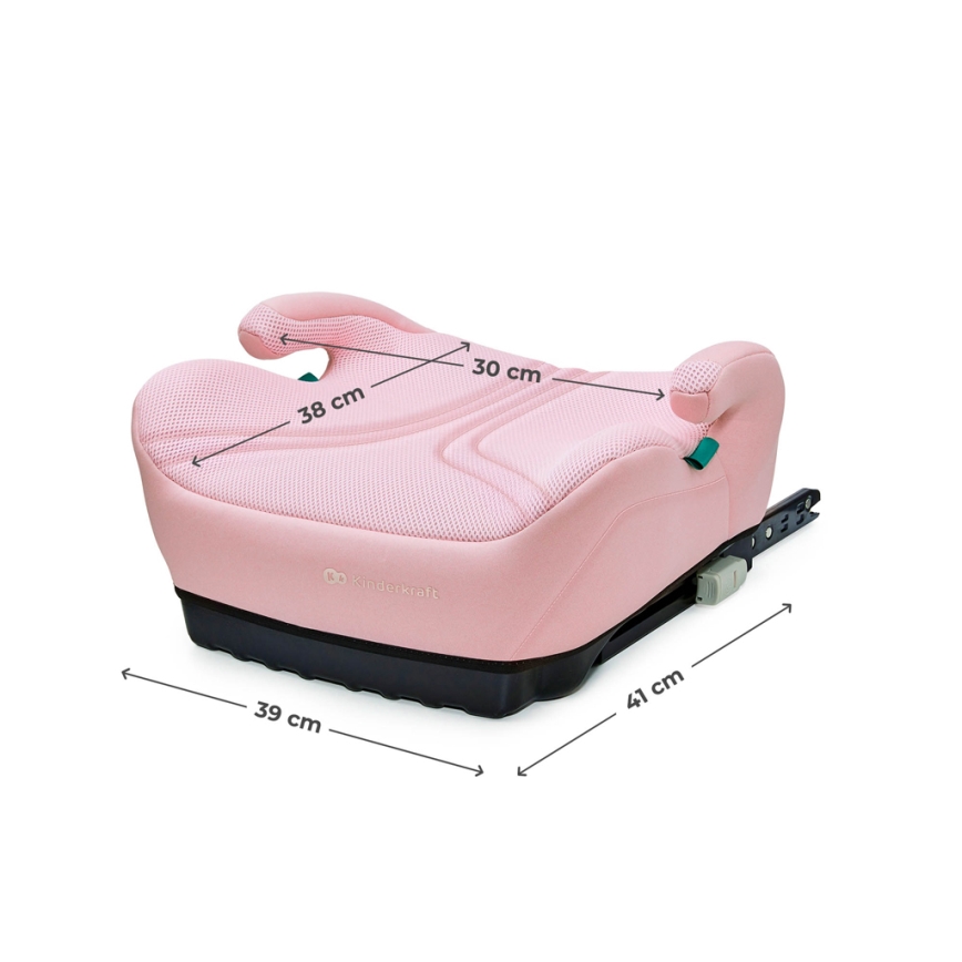 KINDERKRAFT - Booster sjedalica I-BOOST 2 PRO i-Size 125–150 cm ružičasta