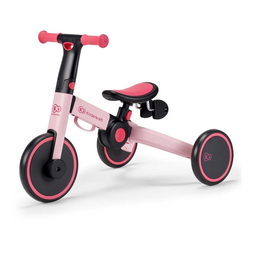 KINDERKRAFT - Dječja bicikl guralica 3u1 4TRIKE ružičasta