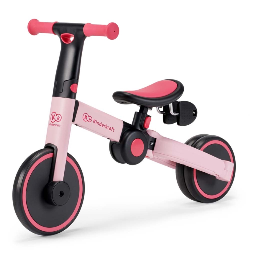 KINDERKRAFT - Dječja bicikl guralica 3u1 4TRIKE ružičasta