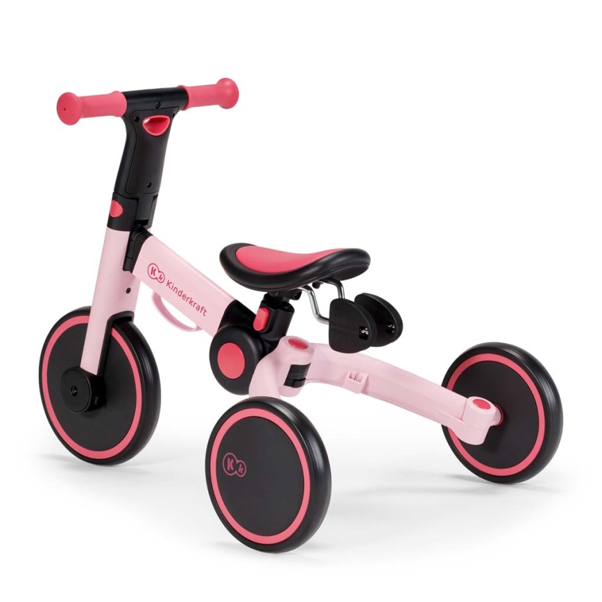KINDERKRAFT - Dječja bicikl guralica 3u1 4TRIKE ružičasta