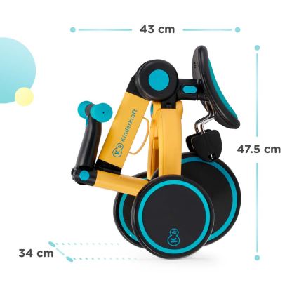 KINDERKRAFT - Dječja bicikl guralica 3u1 4TRIKE ružičasta