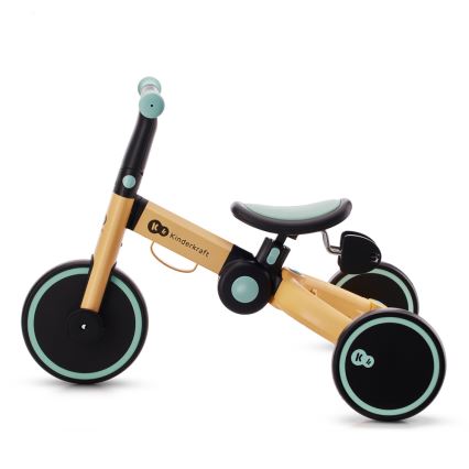 KINDERKRAFT - Dječja bicikl guralica 3u1 4TRIKE žuta/menta