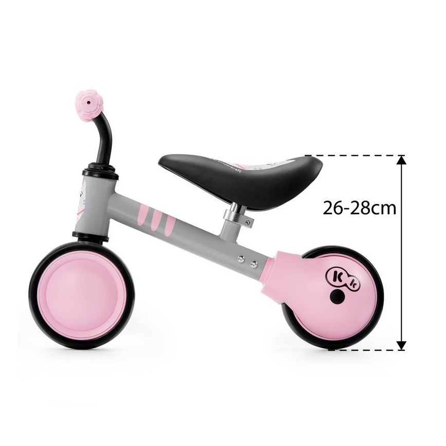 KINDERKRAFT - Dječja bicikl guralica MINI CUTIE ružičasta