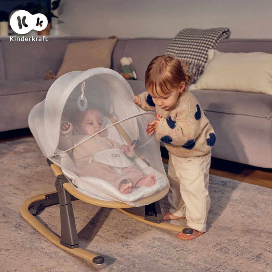 KINDERKRAFT - Dječja ležaljka ELSU siva