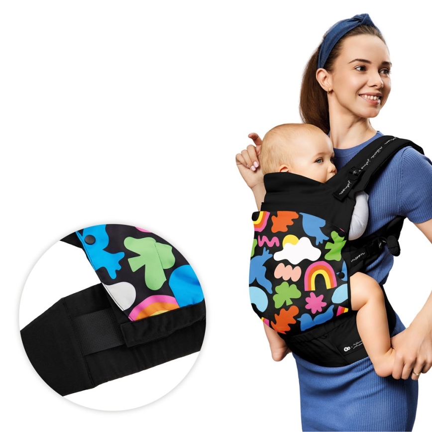 KINDERKRAFT - Dječja nosiljka HUGGY Happy shapes