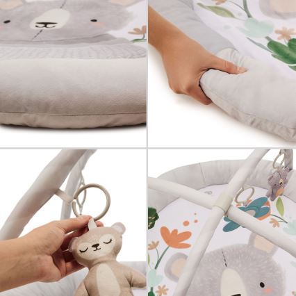 KINDERKRAFT - Dječja podloga za igru COZYPLAY siva