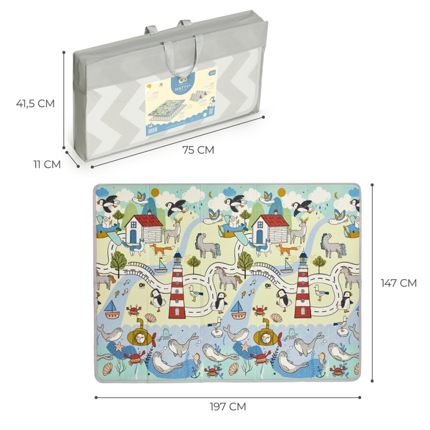 KINDERKRAFT - Dječja podloga za igru MATTY 2