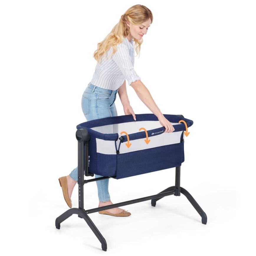 KINDERKRAFT - Dječji krevetić 2u1 BEA plava