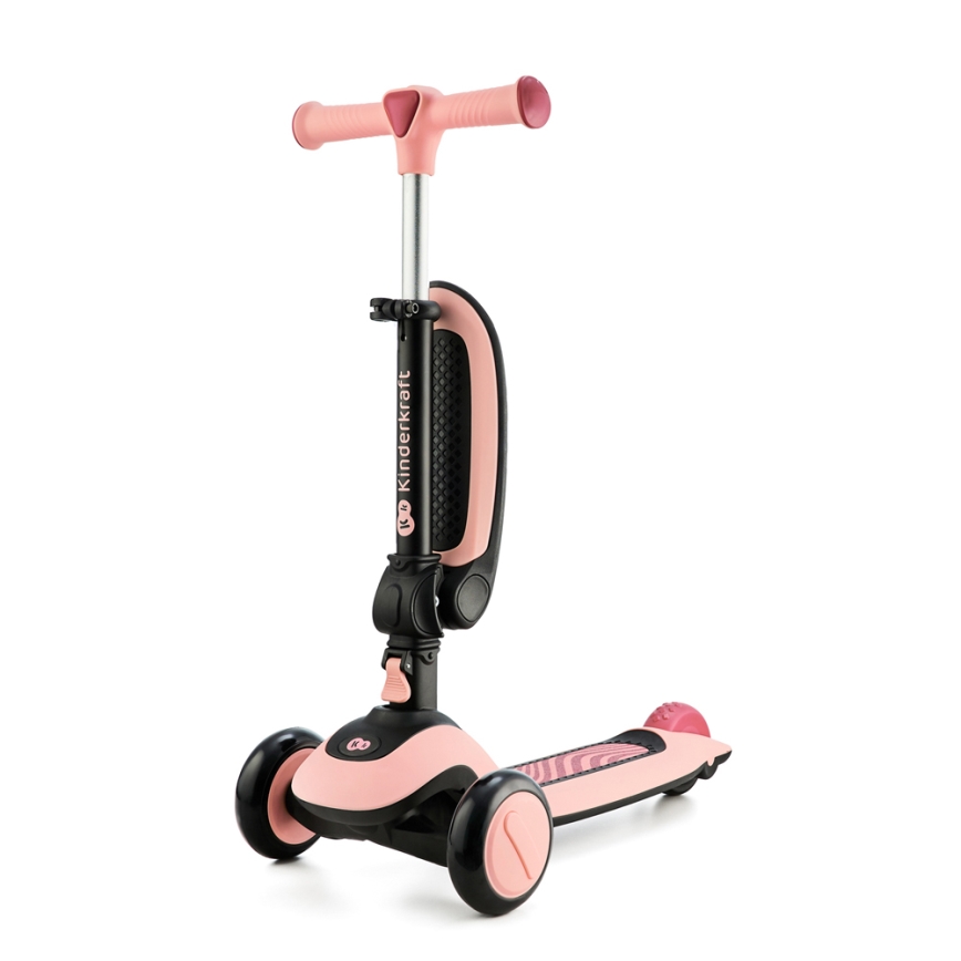 KINDERKRAFT - Dječji romobil 2u1 HALLEY Rose pink