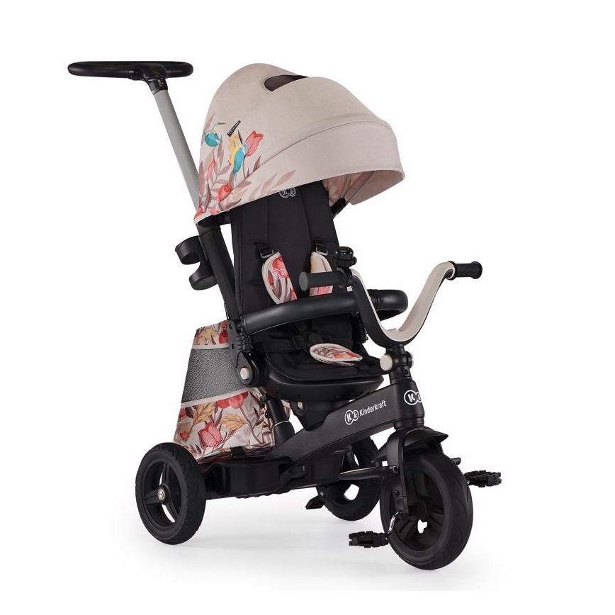 KINDERKRAFT - Dječji tricikl 5u1 EASYTWIST bež/crna