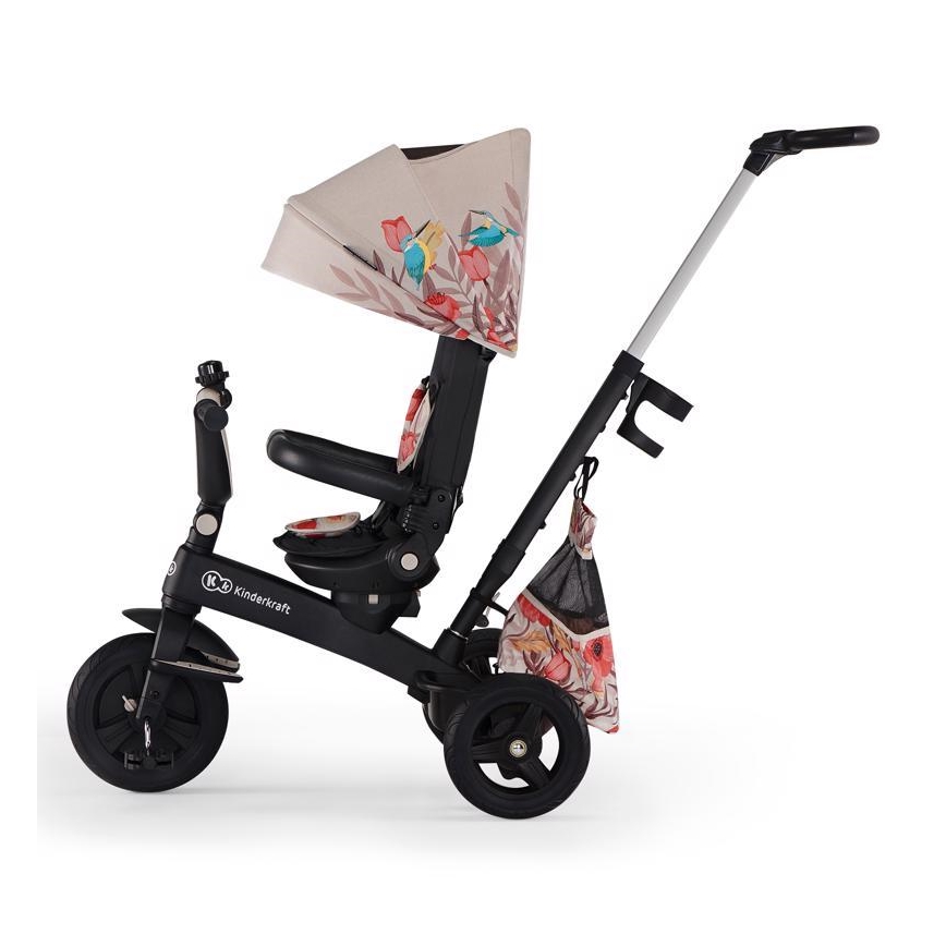 KINDERKRAFT - Dječji tricikl 5u1 EASYTWIST bež/crna