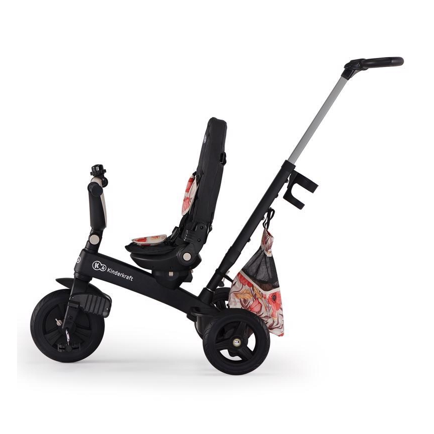 KINDERKRAFT - Dječji tricikl 5u1 EASYTWIST bež/crna