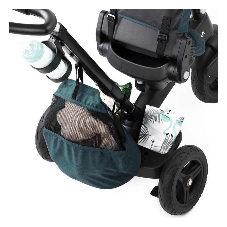KINDERKRAFT - Dječji tricikl 5u1 EASYTWIST zelena/crna