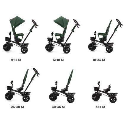 KINDERKRAFT - Dječji tricikl AVEO zelena