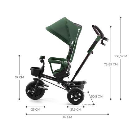 KINDERKRAFT - Dječji tricikl AVEO zelena
