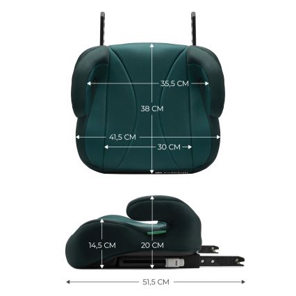 KINDERKRAFT - Autosjedalica I-BOOST i-Size 135-150 cm zelena
