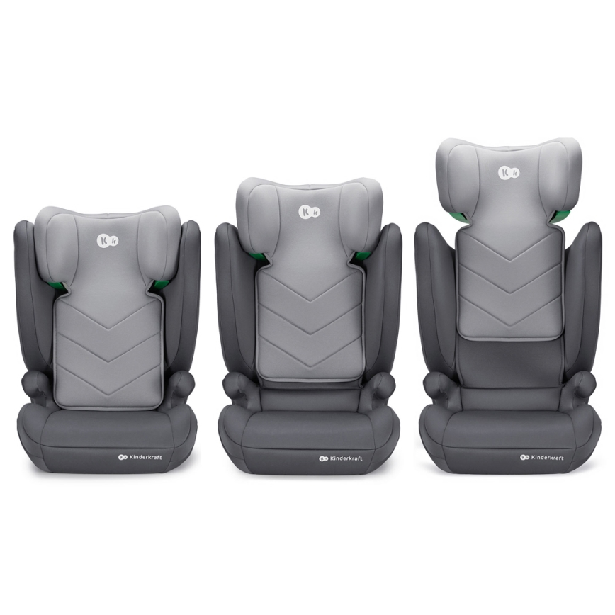 KINDERKRAFT - Autosjedalica I-SPARK i-Size (100-150 cm) siva
