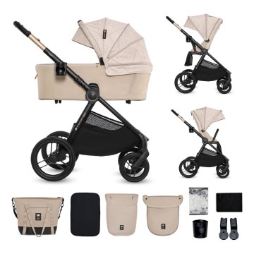 KINDERKRAFT - Kombinirana dječja kolica 2u1 NEA 2 Dune Whisper Bizuu