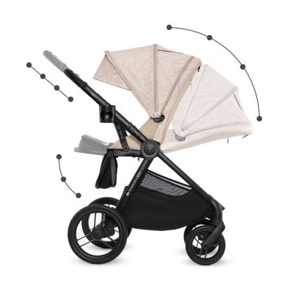 KINDERKRAFT - Kombinirana dječja kolica 2u1 NEA 2 Dune Whisper Bizuu