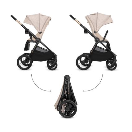 KINDERKRAFT - Kombinirana dječja kolica 2u1 NEA 2 Dune Whisper Bizuu