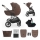 KINDERKRAFT - Kombinirana dječja kolica 3u1 PRIME 3 Velvet Mocca