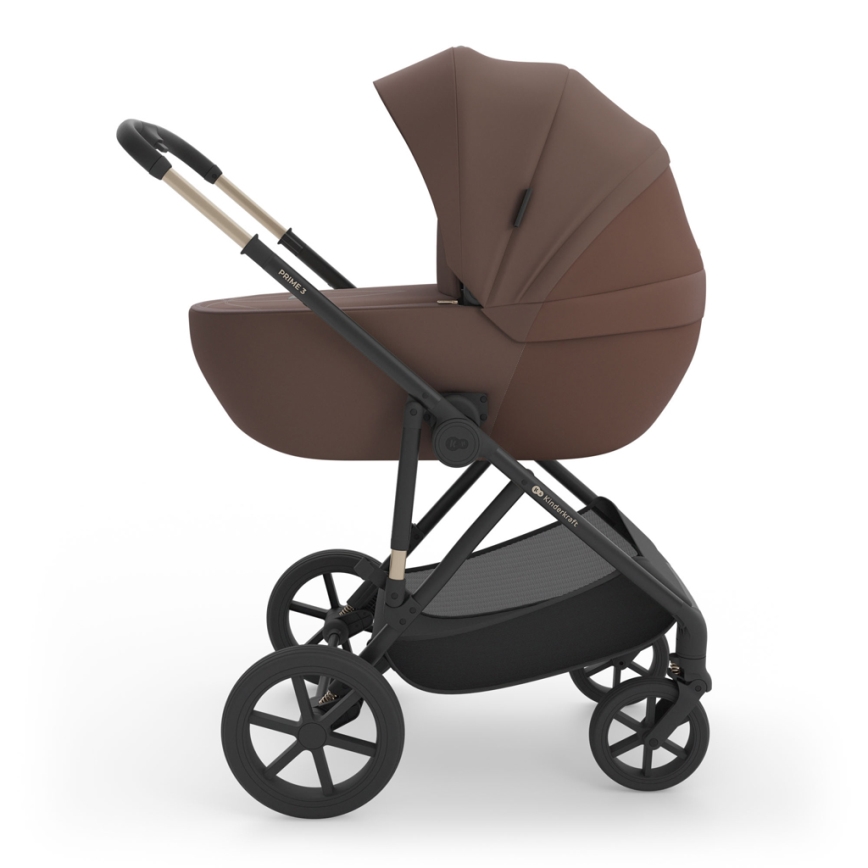 KINDERKRAFT - Kombinirana dječja kolica 3u1 PRIME 3 Velvet Mocca