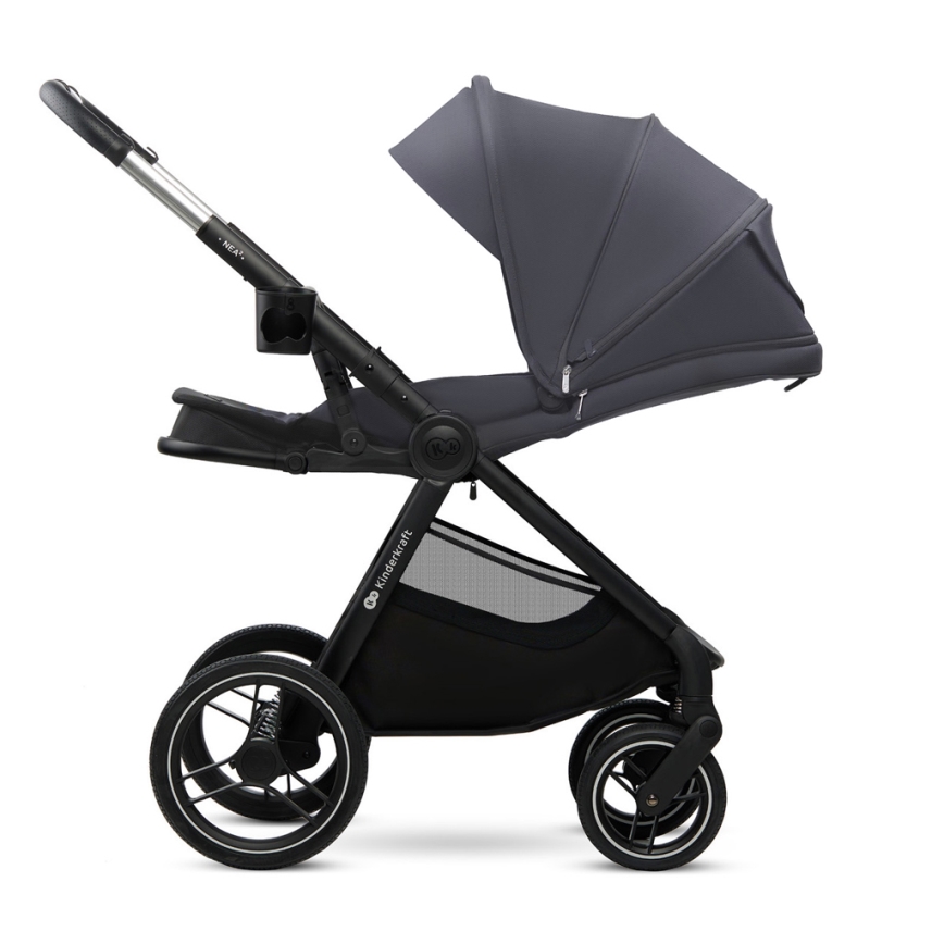 KINDERKRAFT - Kombinirana kolica 2u1 NEA 2 Dark grey
