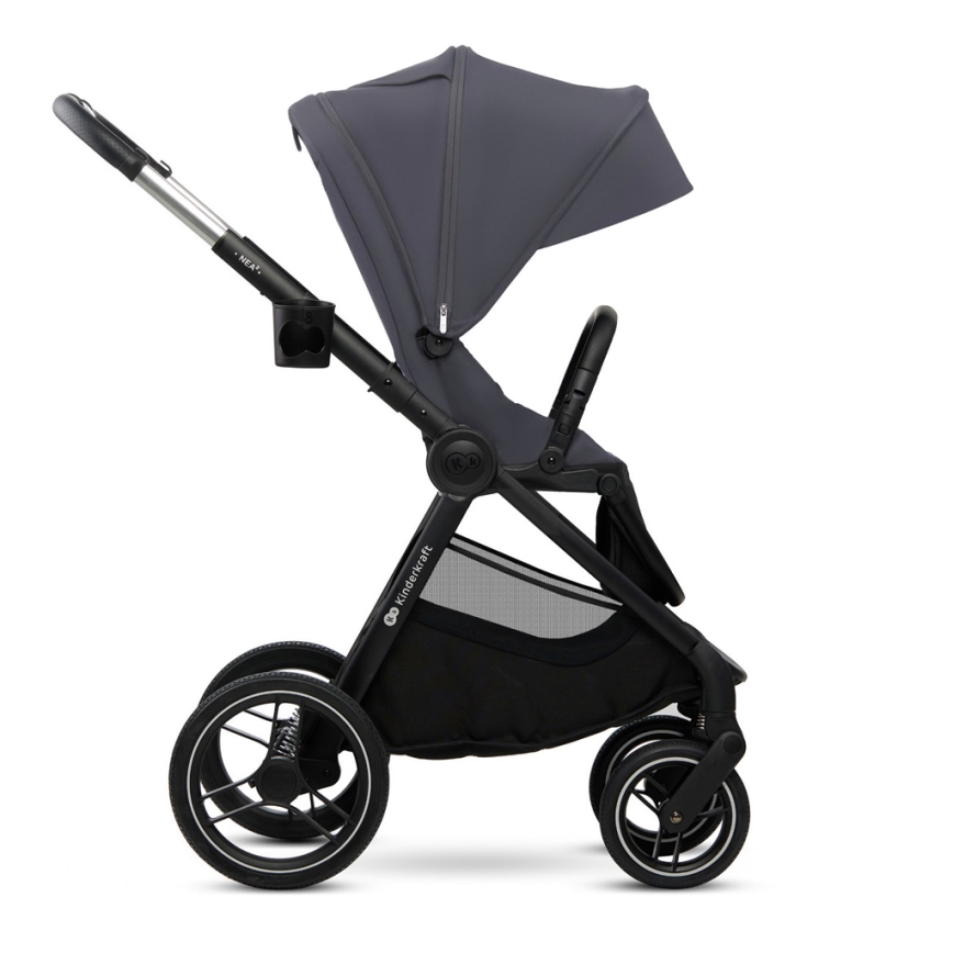 KINDERKRAFT - Kombinirana kolica 2u1 NEA 2 Dark grey