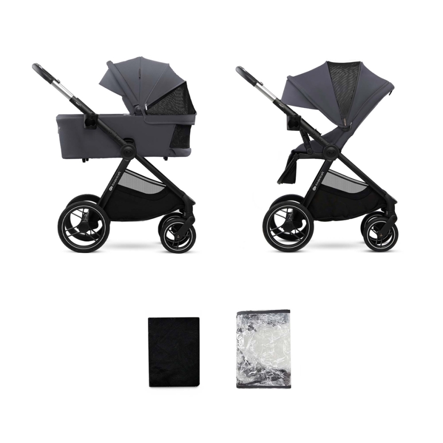 KINDERKRAFT - Kombinirana kolica 2u1 NEA 2 Dark grey