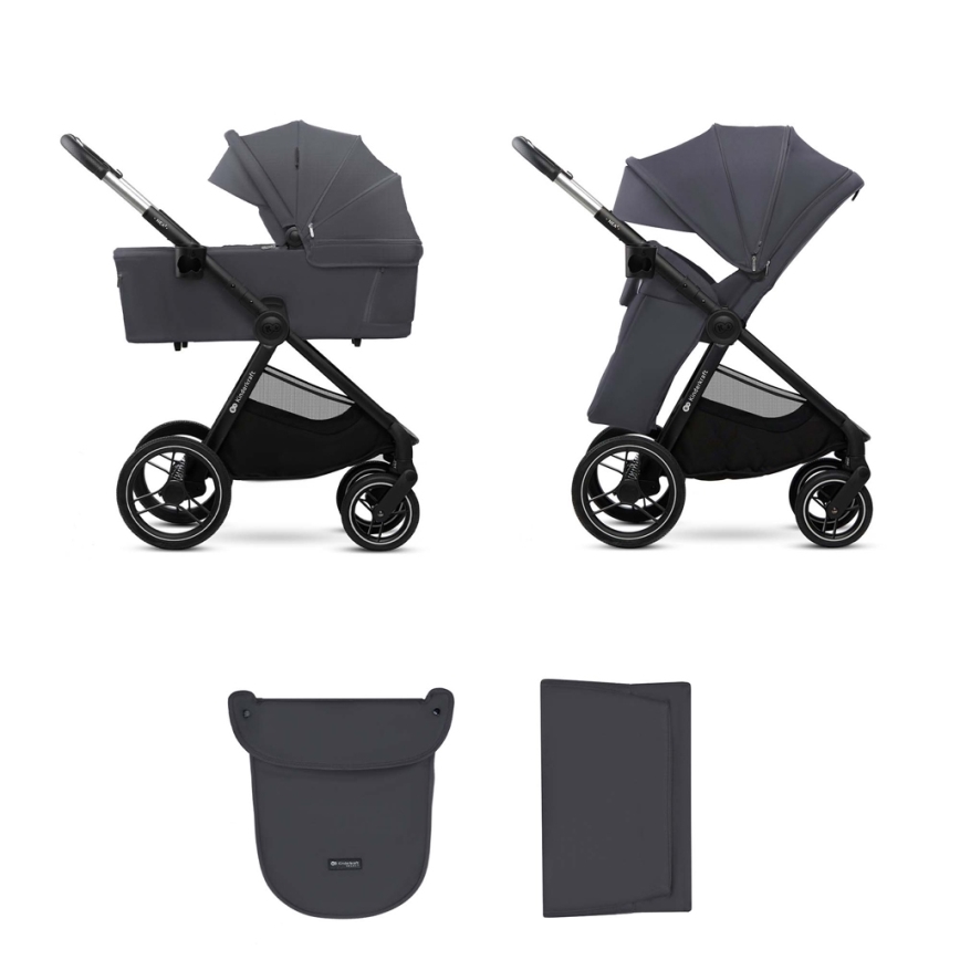 KINDERKRAFT - Kombinirana kolica 2u1 NEA 2 Dark grey