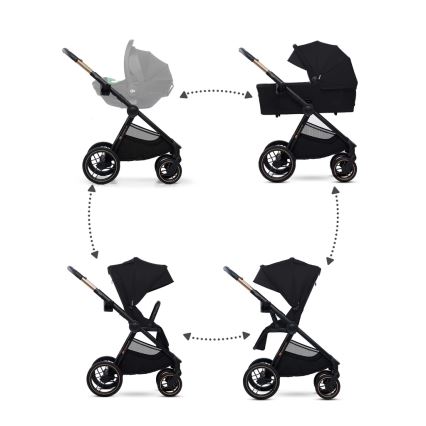 KINDERKRAFT - Kombinirana kolica 2u1 NEA 2 Midnight black