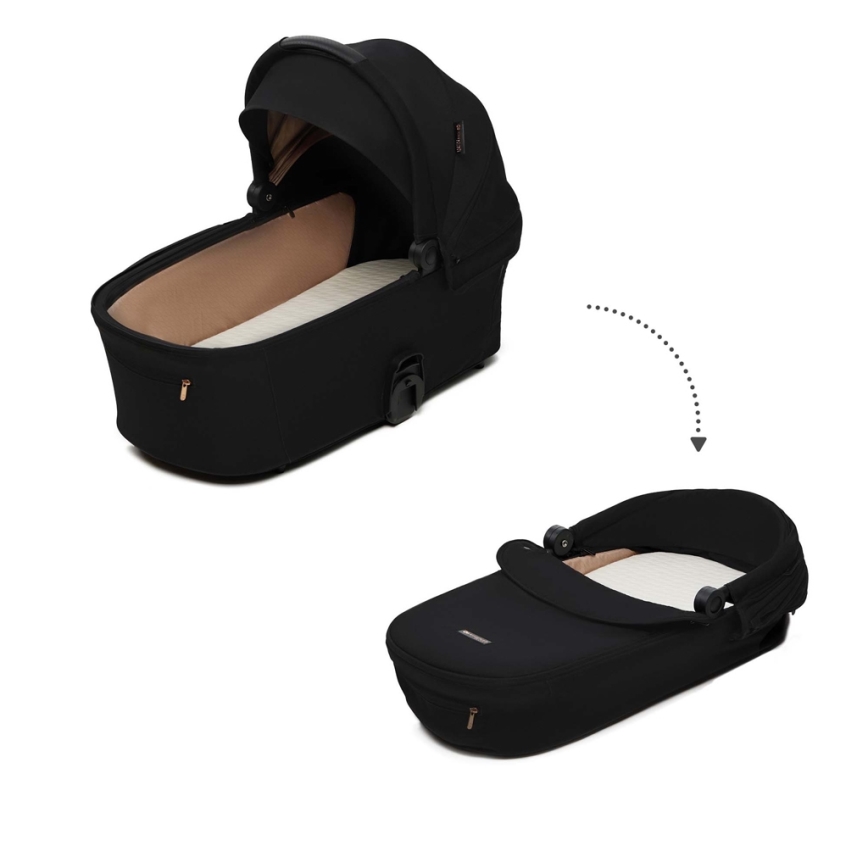 KINDERKRAFT - Kombinirana kolica 2u1 NEA 2 Midnight black