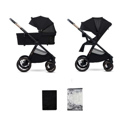 KINDERKRAFT - Kombinirana kolica 2u1 NEA 2 Midnight black
