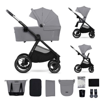 KINDERKRAFT - Kombinirana kolica 2u1 NEA 2 Platinum grey