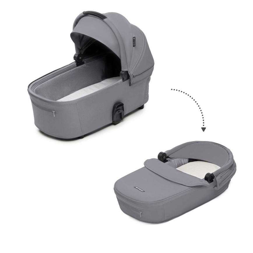 KINDERKRAFT - Kombinirana kolica 2u1 NEA 2 Platinum grey