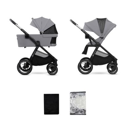 KINDERKRAFT - Kombinirana kolica 2u1 NEA 2 Platinum grey