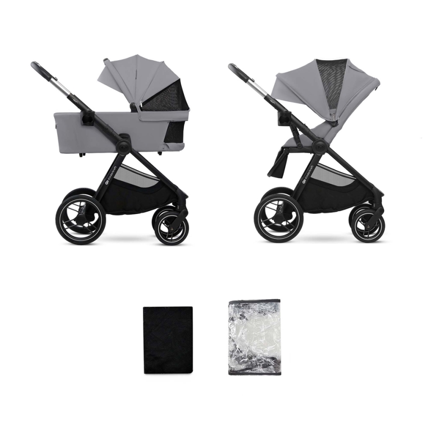 KINDERKRAFT - Kombinirana kolica 2u1 NEA 2 Platinum grey