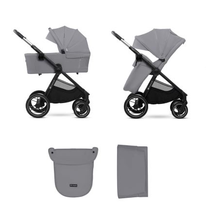 KINDERKRAFT - Kombinirana kolica 2u1 NEA 2 Platinum grey