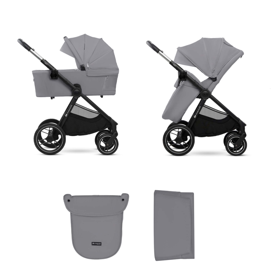 KINDERKRAFT - Kombinirana kolica 2u1 NEA 2 Platinum grey