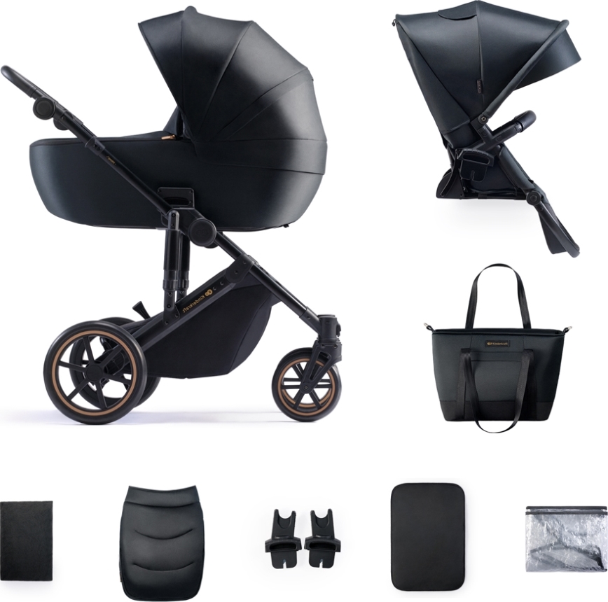 KINDERKRAFT - Kombinirana kolica 2u1 PRIME 2 crna