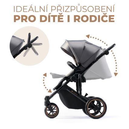 KINDERKRAFT - Kombinirana kolica 2u1 PRIME 2 siva