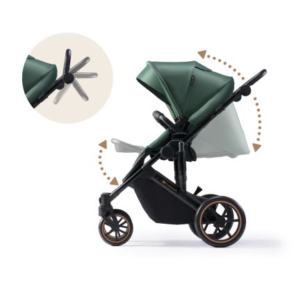 KINDERKRAFT - Kombinirana kolica 2u1 PRIME 2 zelena