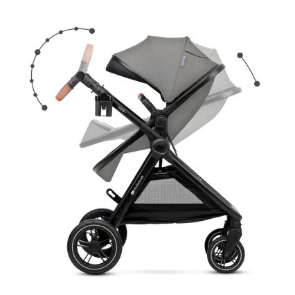 KINDERKRAFT - Kombinirana kolica 3u1 ESME Moonlight grey + autosjedalica MINK PRO