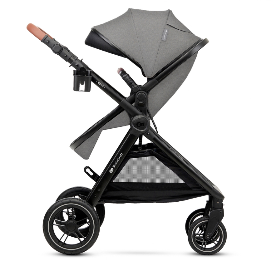 KINDERKRAFT - Kombinirana kolica 3u1 ESME Moonlight grey + autosjedalica MINK PRO