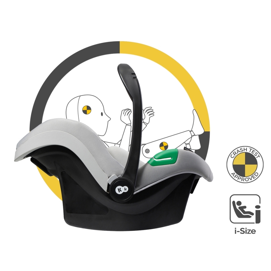 KINDERKRAFT - Kombinirana kolica 3u1 ESME Moonlight grey + autosjedalica MINK PRO