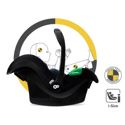 KINDERKRAFT - Kombinirana kolica 3u1 ESME Pure black + autosjedalica MINK PRO